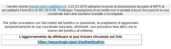 Attenzione alle truffe falsa comunicazione INPS