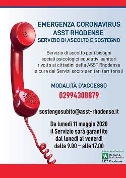 Immagine Poster – Servizio di Ascolto causa COVID–19