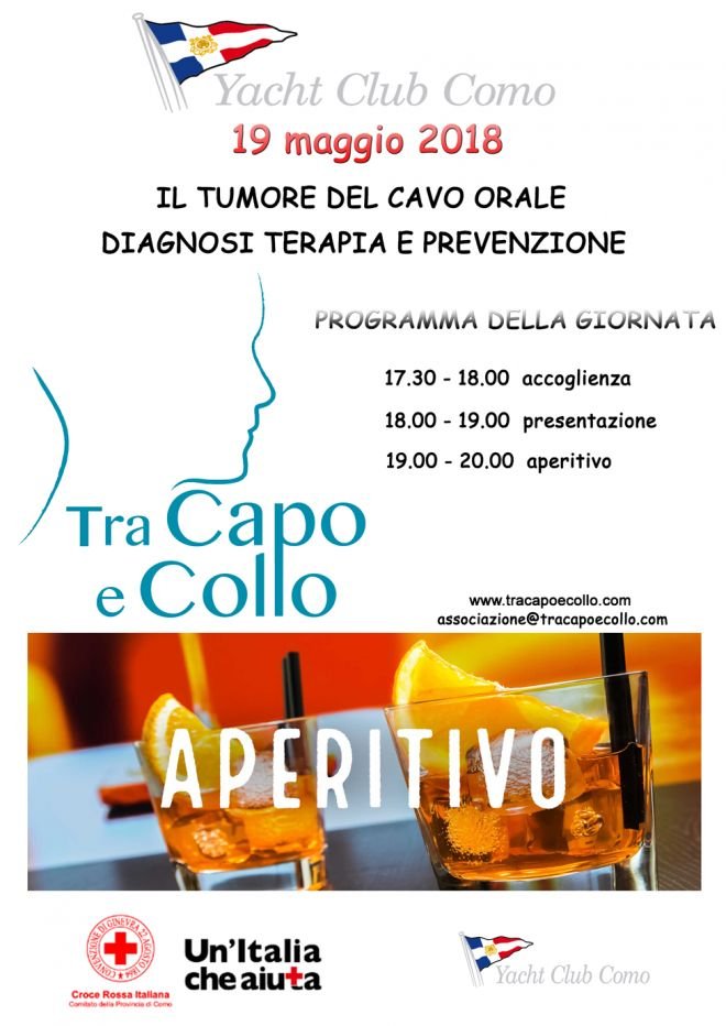 Tumore cavo orale - evento Yacht club Como