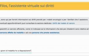 Filos assistente virtuale per malati di cancro